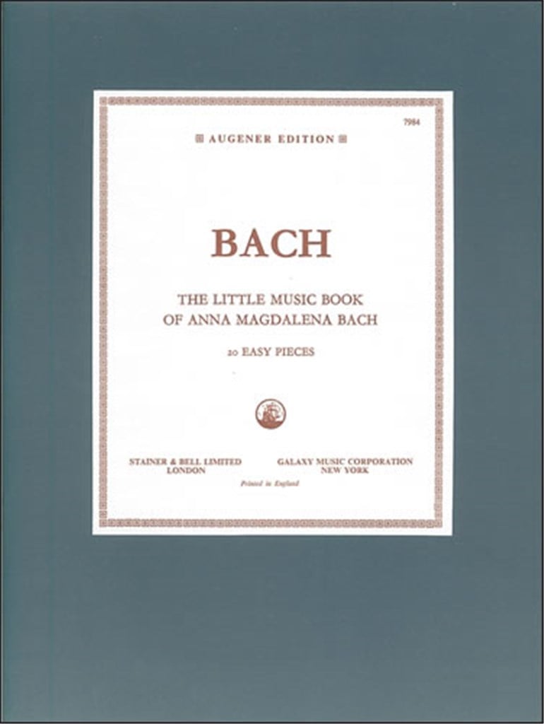 Little Music Book Of Anna Magdalena Bach